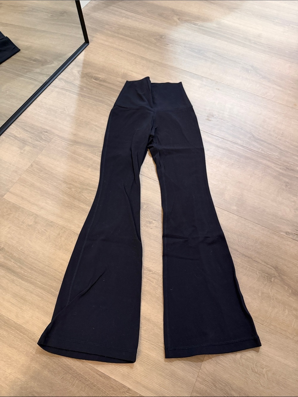Aritzia Black High-Waist Flare Pants
